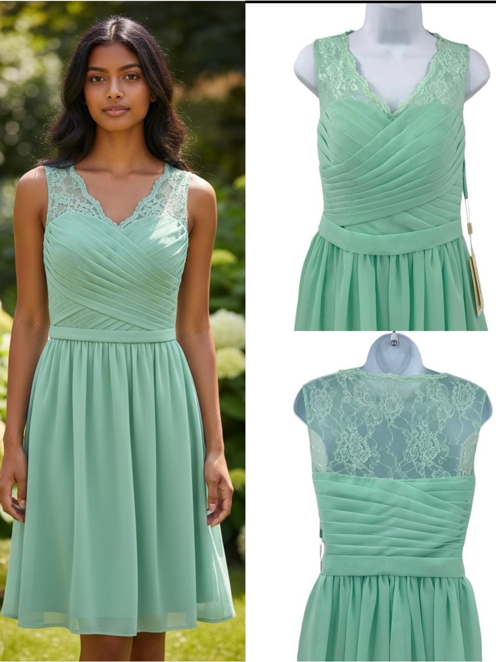 Jaeden Chiffon Lace Dress